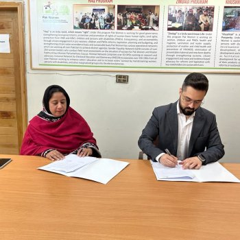 MoU Signing with Pak Women
